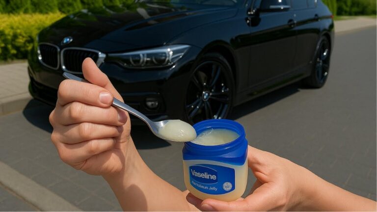 Beaucoup ignorent que la vaseline redonne vie aux pneus… et ce n’est pas tout !