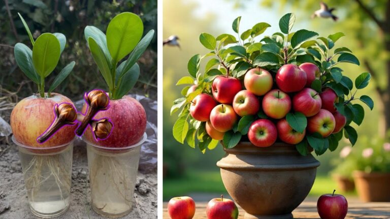 Découvrez comment faire pousser un pommier… avec simplement une pomme et un clou de