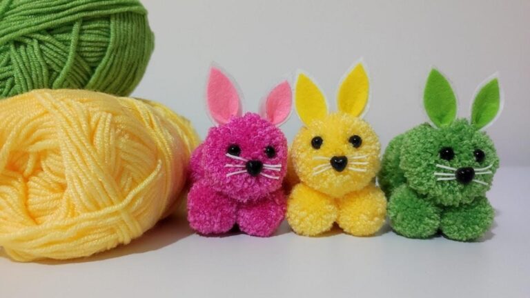 Ce conseil simple pour créer un lapin en pompon va émerveiller vos enfants…