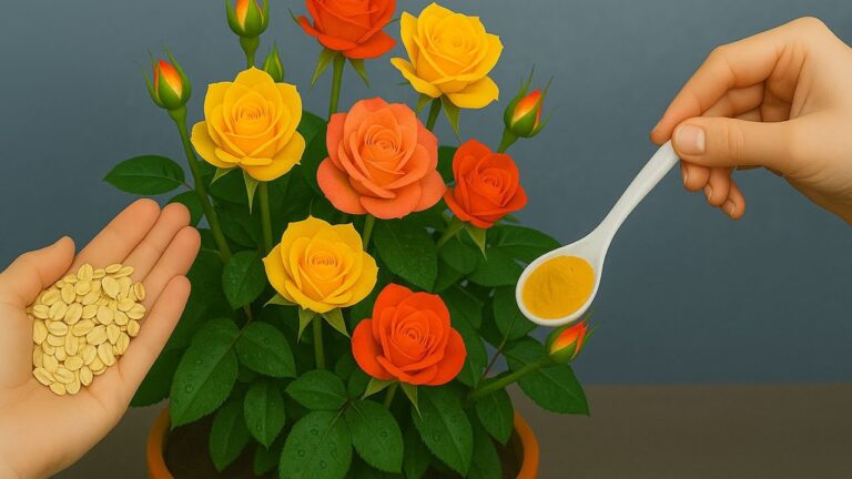 1 cuillère pour faire pousser une rose en une nuit : découvrez le secret !