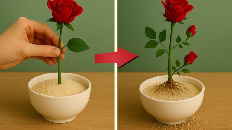 Faites pousser une rose en 7 jours avec cette astuce surprise en riz !