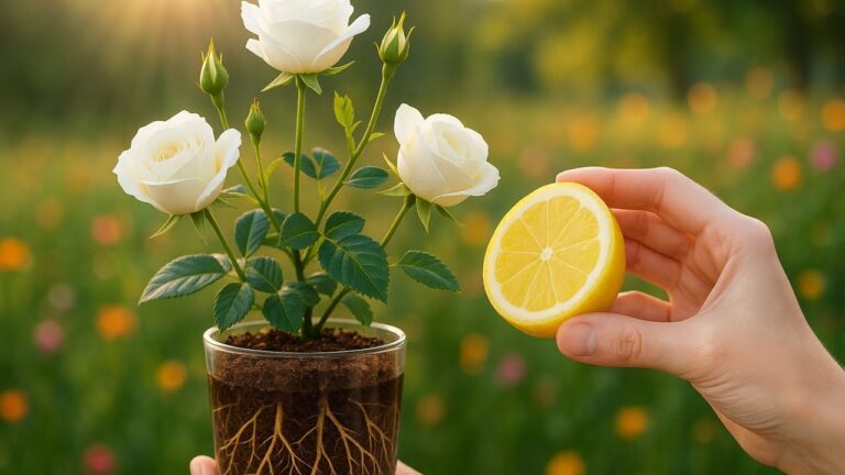 1 citron : faites fleurir vos boutures de rose en une nuit !