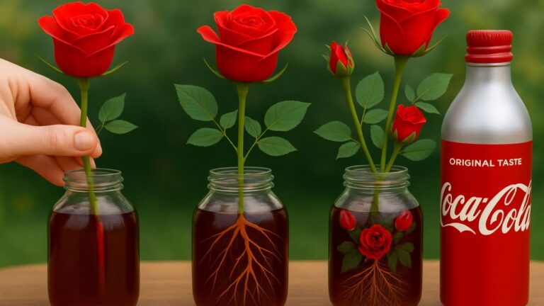 Faites pousser 100 racines en trempant une bouture de rose dans du Coca-Cola !