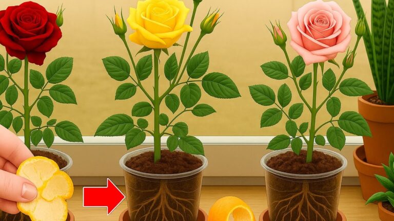1 écorce d&rsquo;orange pour faire fleurir des roses en seulement 24 heures !
