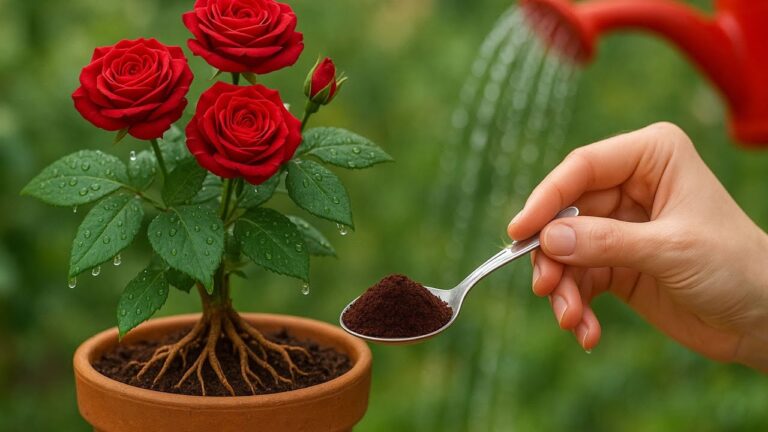 1 cuillère à café : faites pousser des roses à fleurs continues facilement !