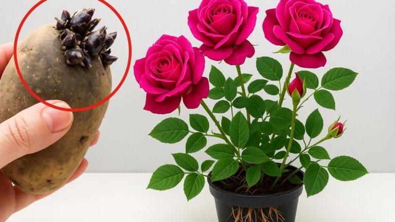 Transformez vos pommes de terre fanées en 7 rosiers épanouis et fleuris toute l’année !
