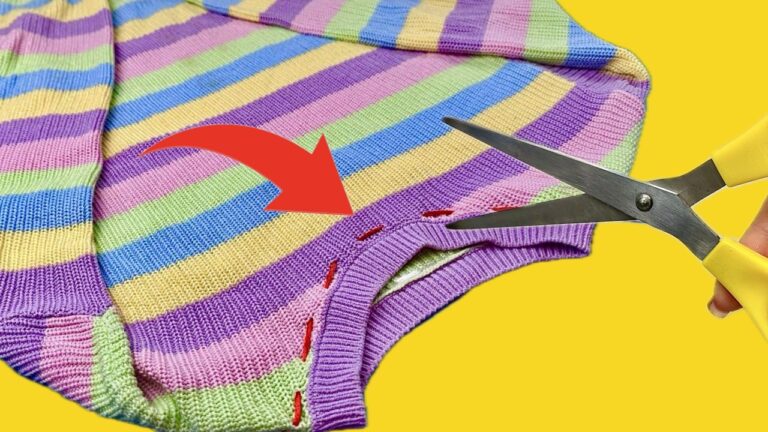 Coupez le col de votre pulls : 5 étapes pour une transformation tendance !