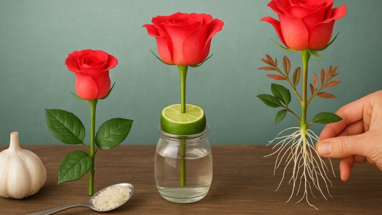 5 astuces pour enraciner tes boutures de rose avec citron et ail en une nuit !
