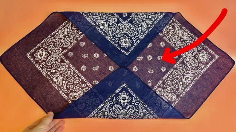 Transformez un bandana en panneau en 5 minutes : astuce couture rapide et élégante !
