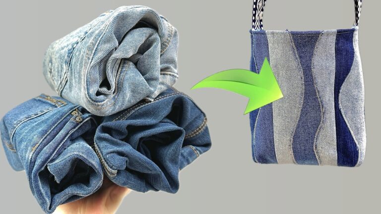 Transformez 3 vieilles jeans en un sac tendance qui fait parler de vous !
