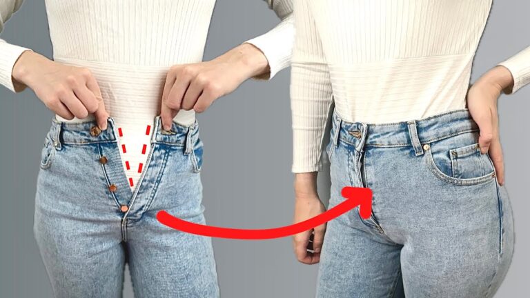 Transformez vos jeans skinny en 5 minutes avec ces astuces de couture simples !