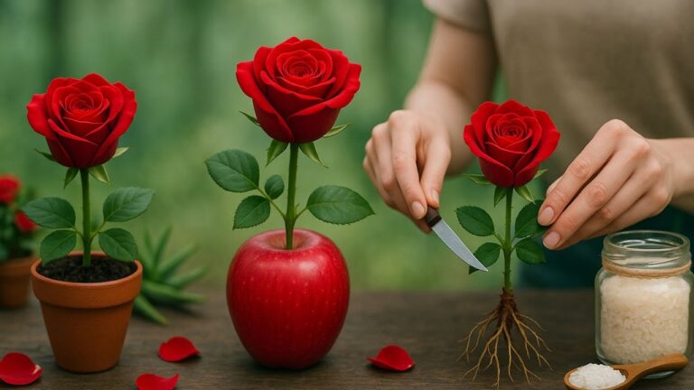 Découvrez 5 astuces surprenantes pour cultiver des roses uniques avec des pommes !