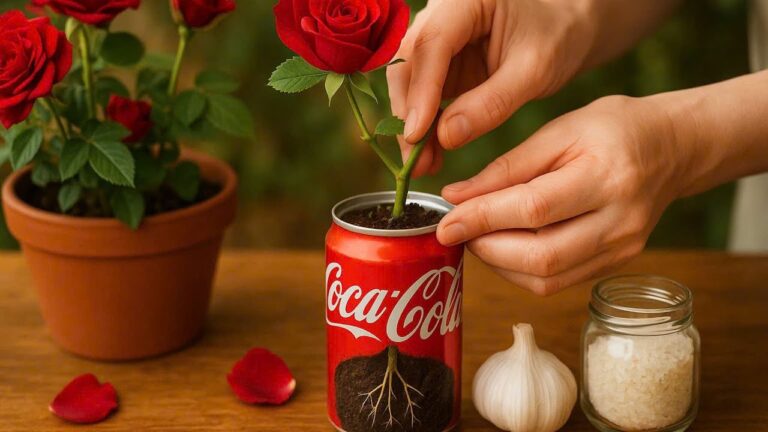 4 étapes faciles pour multiplier vos roses avec du Coca-Cola !