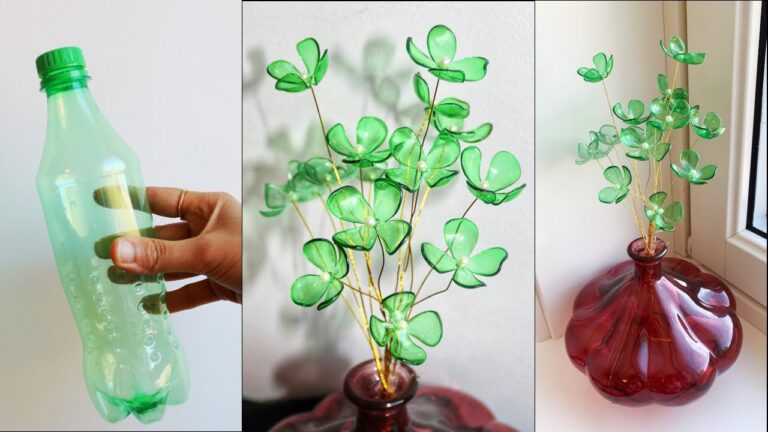10 idées créatives pour faire des fleurs en bouteille plastique facilement !