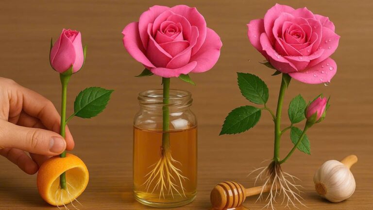 Faites pousser 1001 racines avec une simple tige de rose dans l&rsquo;eau !