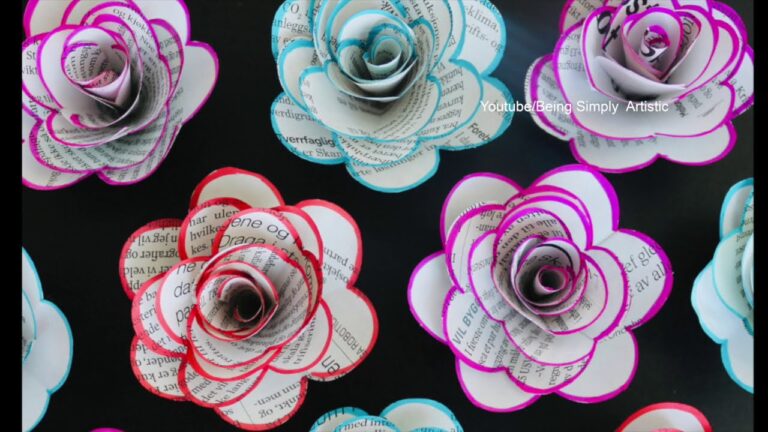 7 étapes pour créer une rose en papier journal facilement et embellir votre déco !