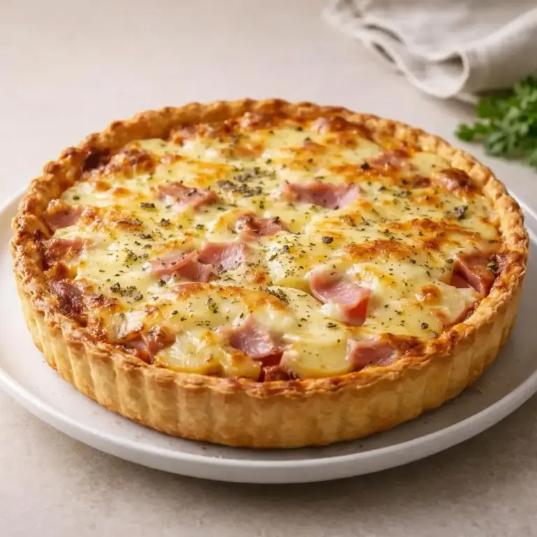 Découvrez la tarticlette : une tarte savoureuse au jambon et à la raclette